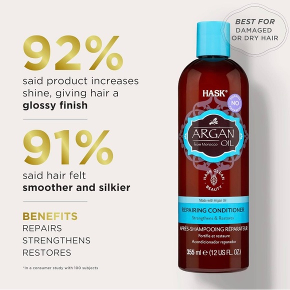 Hask Argan Oil Repairing Conditioner - 12 oz
SET OF 2 Bottles. - Picture 2 of 4